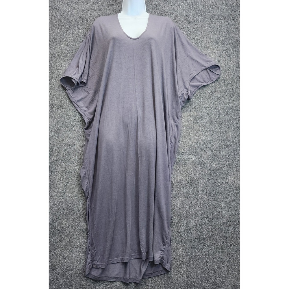 Barefoot Dreams Women's Luxe Milk Jersey Kaftan Maxi Dress Loungewear One Size